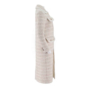 Womens Merino Wool-Blend Long Jacket