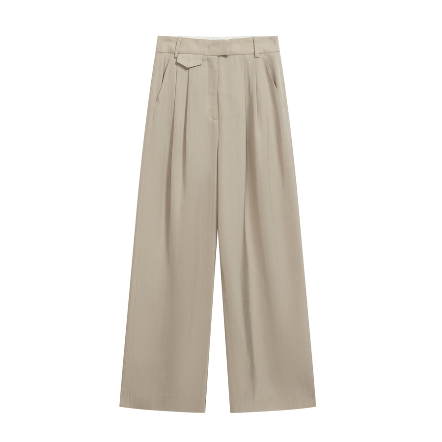 High Waisted Suit With Wide Leg Pants