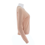 Womens Wool Silk Cashmere Raglan Sweater