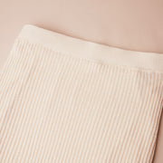 Knit Pencil Skirt With Lace Hem