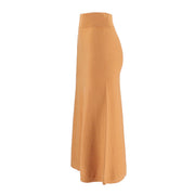 Slimming A-Line Knitted Half Cut Skirt