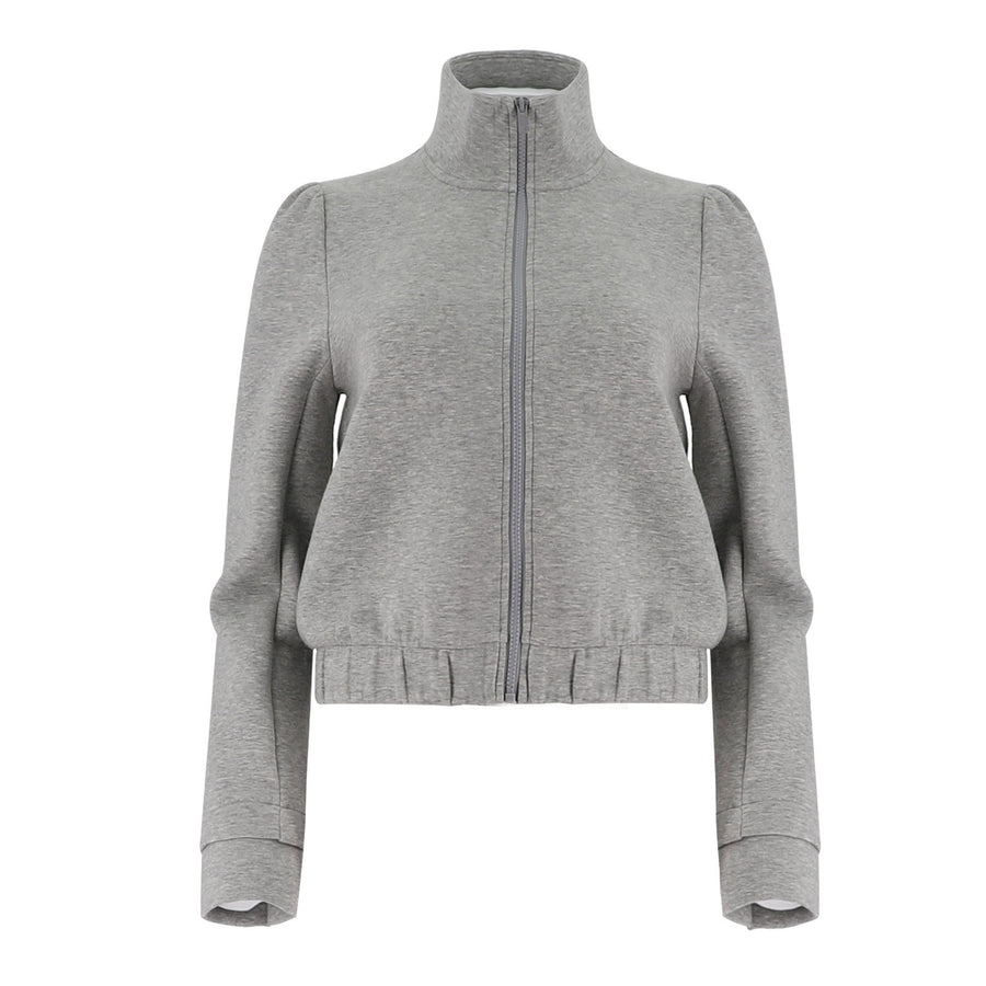 Long Sleeved Slim Fit Open Chest Sweatshirt