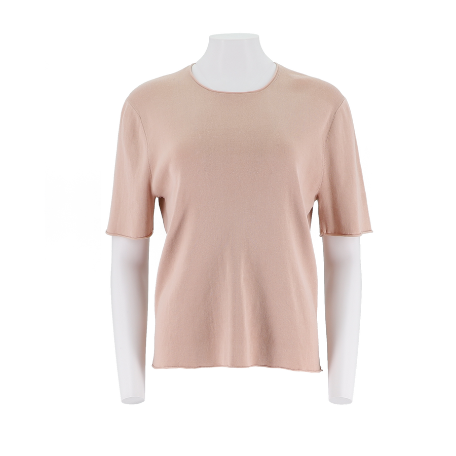 Short Sleeve Combed Cotton Pullover