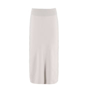 Slimming A-Line Knitted Half Cut Skirt