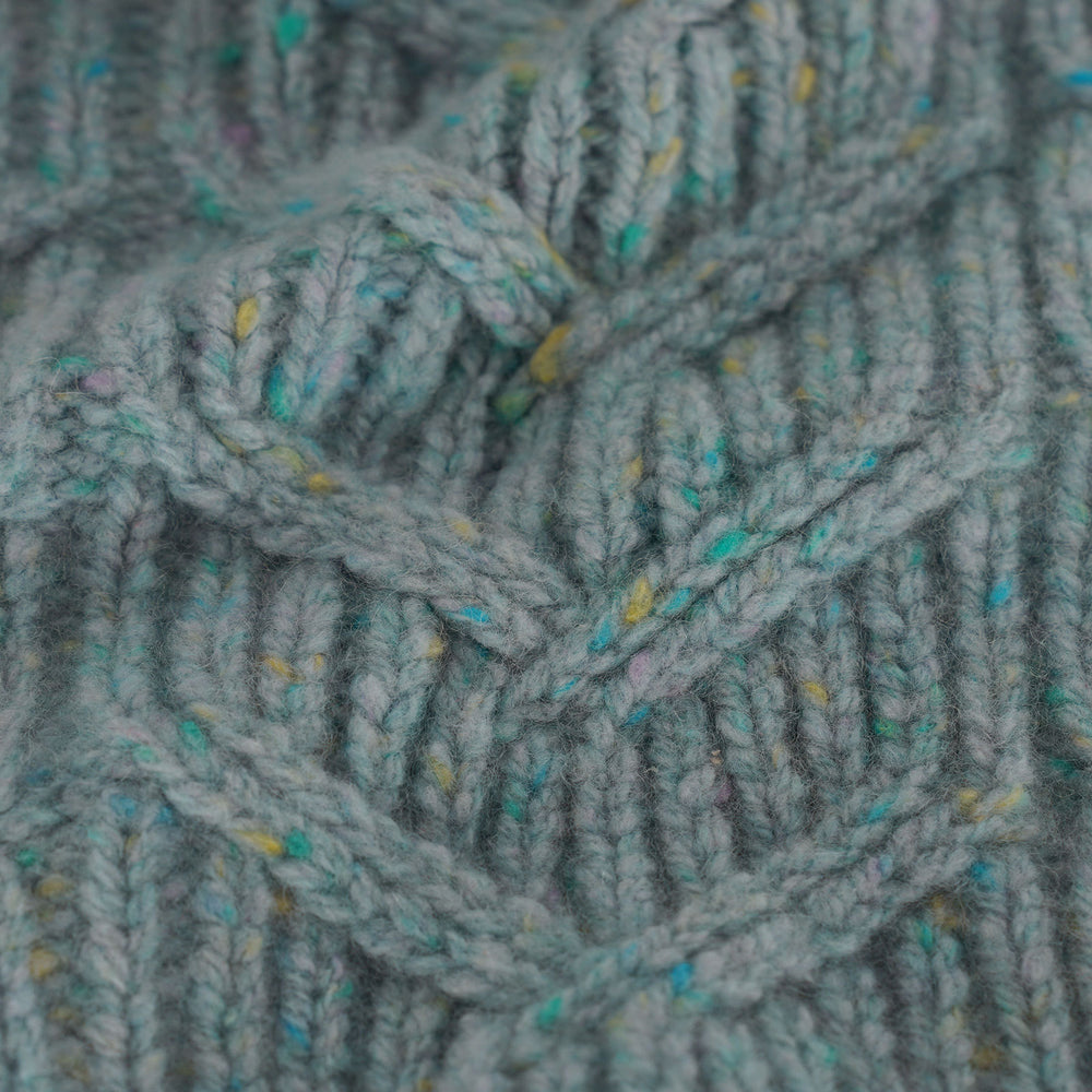 100% Cashmere Cable Combinatton Panel