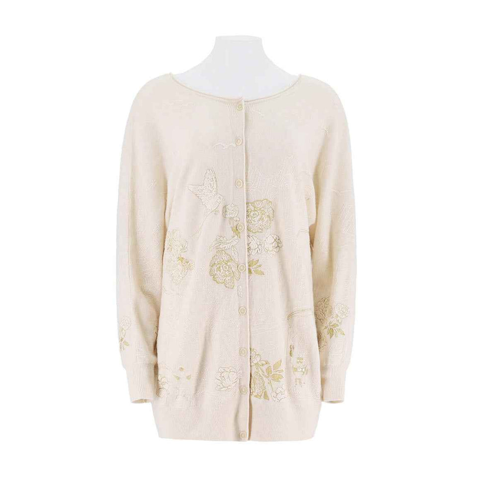 Artistic Embroidered Knitted Cardigan Jacket