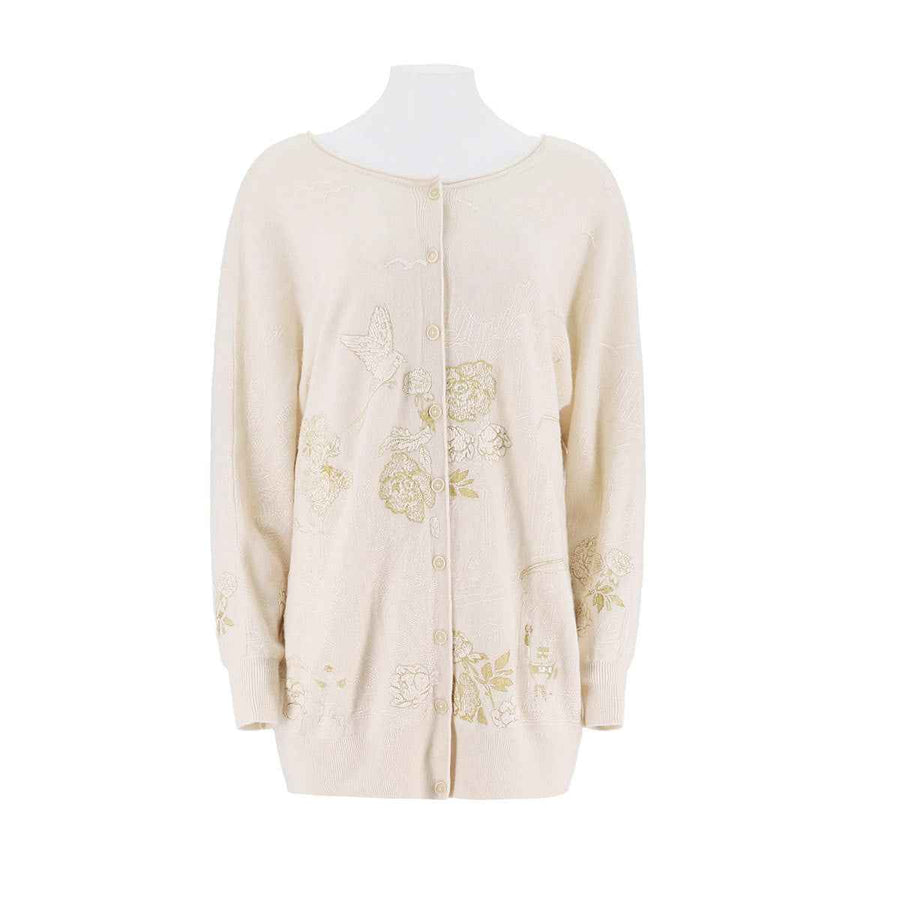 Artistic Embroidered Knitted Cardigan Jacket