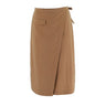 Asymmetrical-Cut Midi Skirt