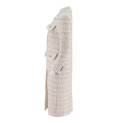 Womens Merino Wool-Blend Long Jacket