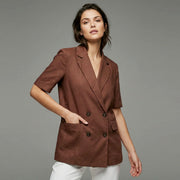 Linen Short Sleeved Suit