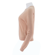 Womens Wool Silk Cashmere Raglan Sweater