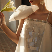 Moonlight Mini Satin Wedding Dress