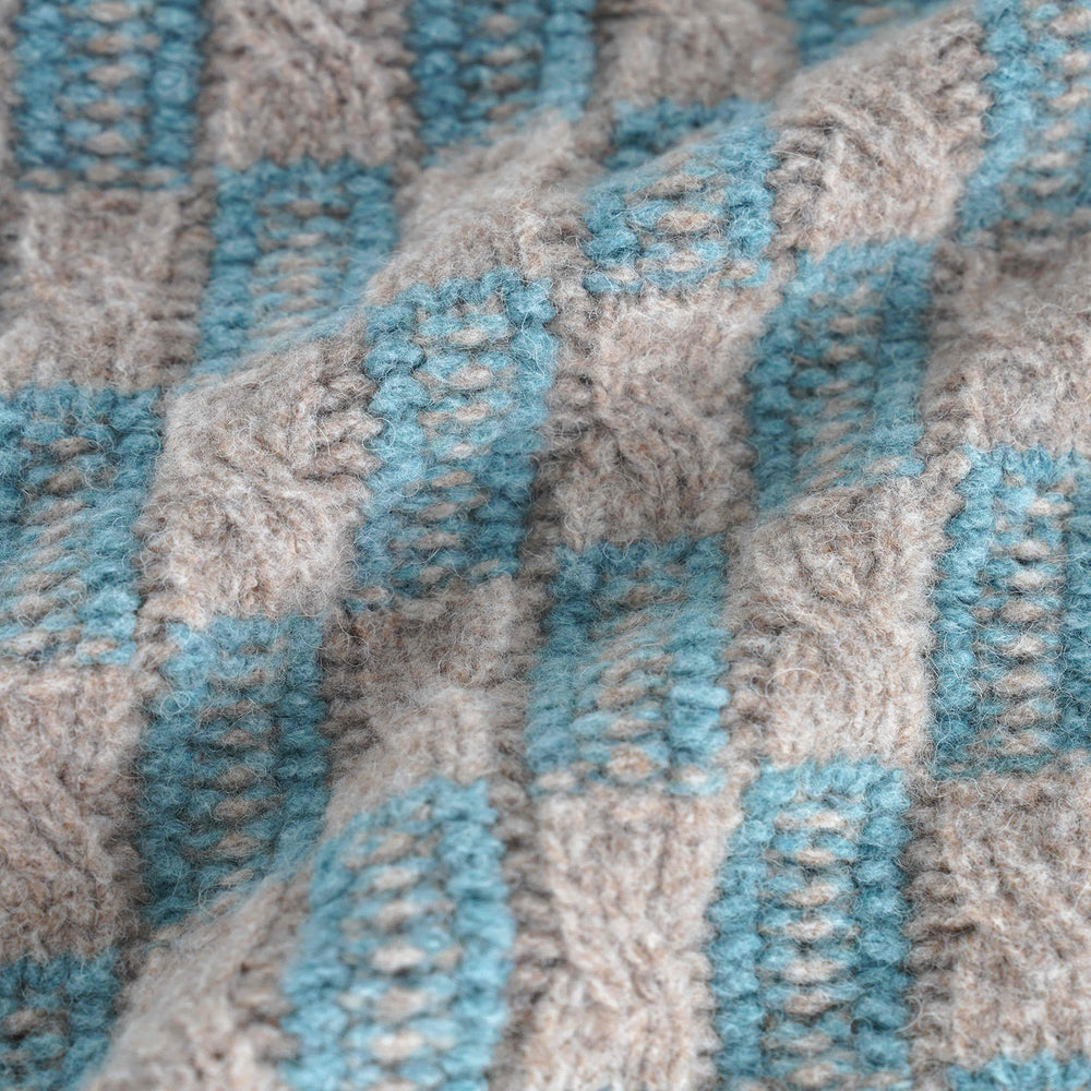 Blended Fabric Plaid Jacquard