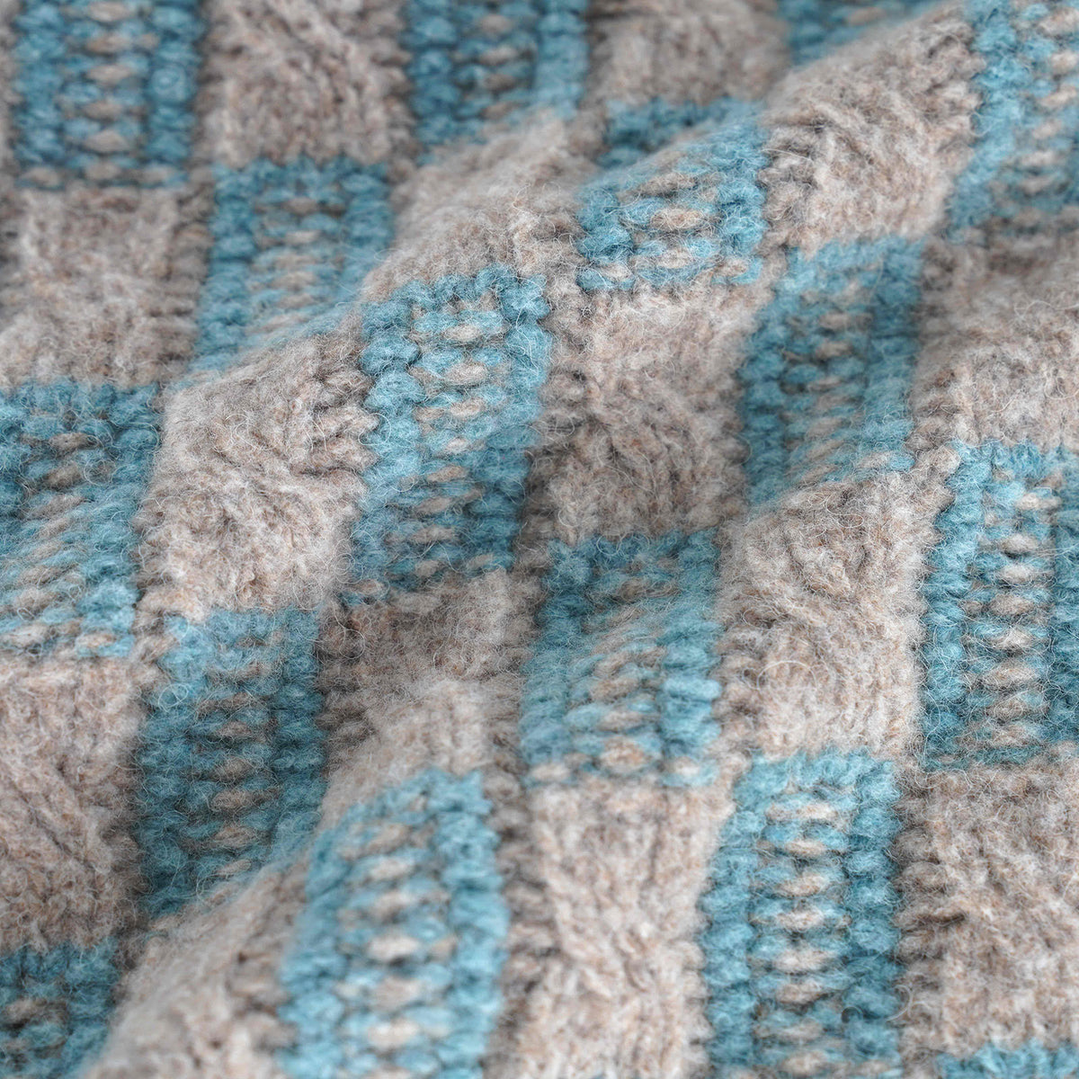 Blended Fabric Plaid Jacquard