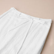 Straight-Cut Midi Skirt