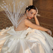 Supernova Long Satin Wedding Gown