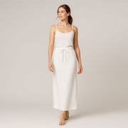 Straight-Cut Midi Skirt