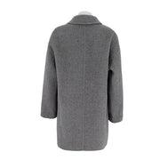 Alpaca Silk Wool Mid-Length Coat