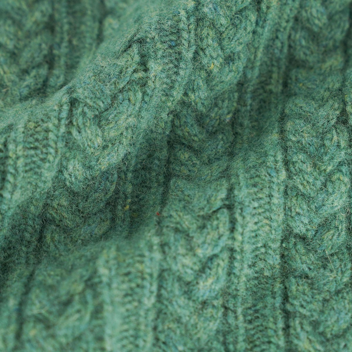 Lambswool-Blend Cable-Knit Panel