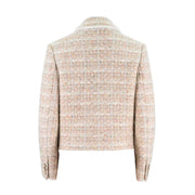 Womens Merino Wool-Blend Short Jacket