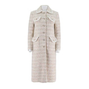 Womens Merino Wool-Blend Long Jacket