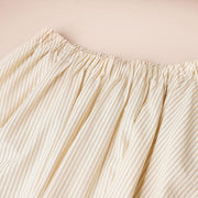 Striped A-Line Skirt