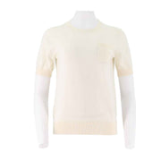 Womens Noble Wool Short Sleeve Sweater