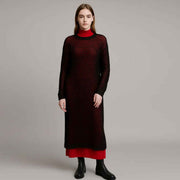 Loose Knit Alpaca Merino Wool Dress