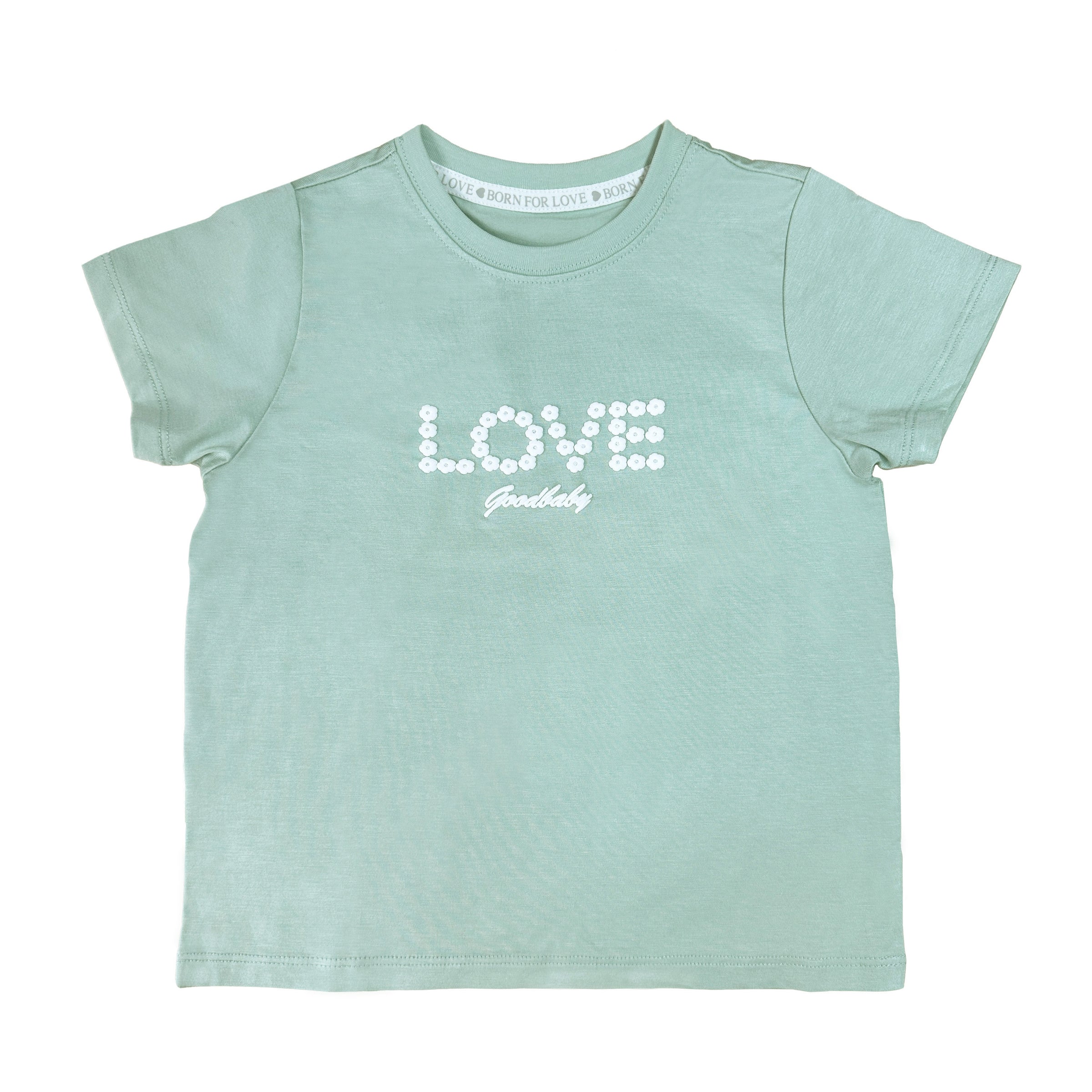Girls Puff Print Short-Sleeve  Tee